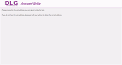 Desktop Screenshot of answerwrite.com